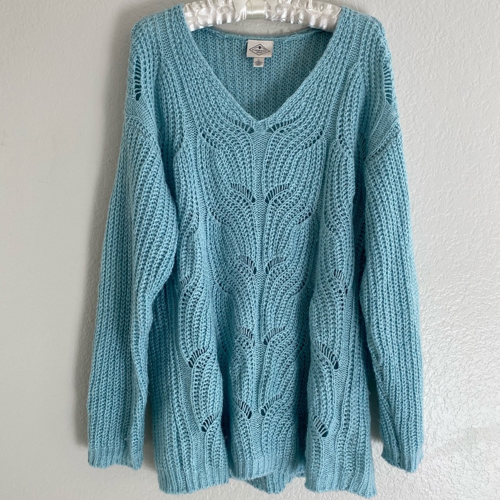 St. John’s Bay Aquatic Pastel Pullover Sweater